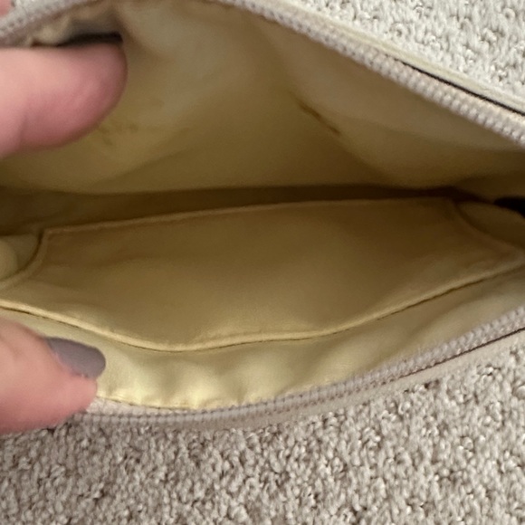 Coach Signature Tan and Yellow Wristlet - Picture 3 of 5